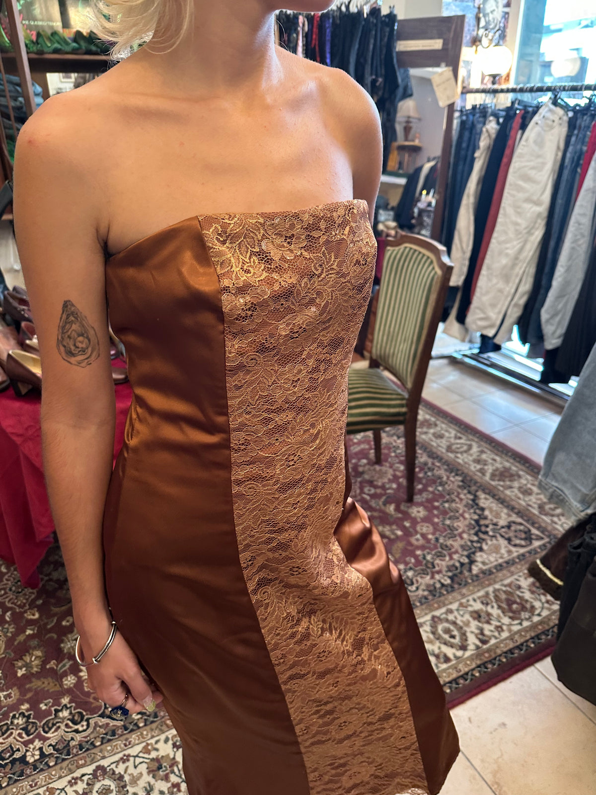 Vintage Strapless Dress