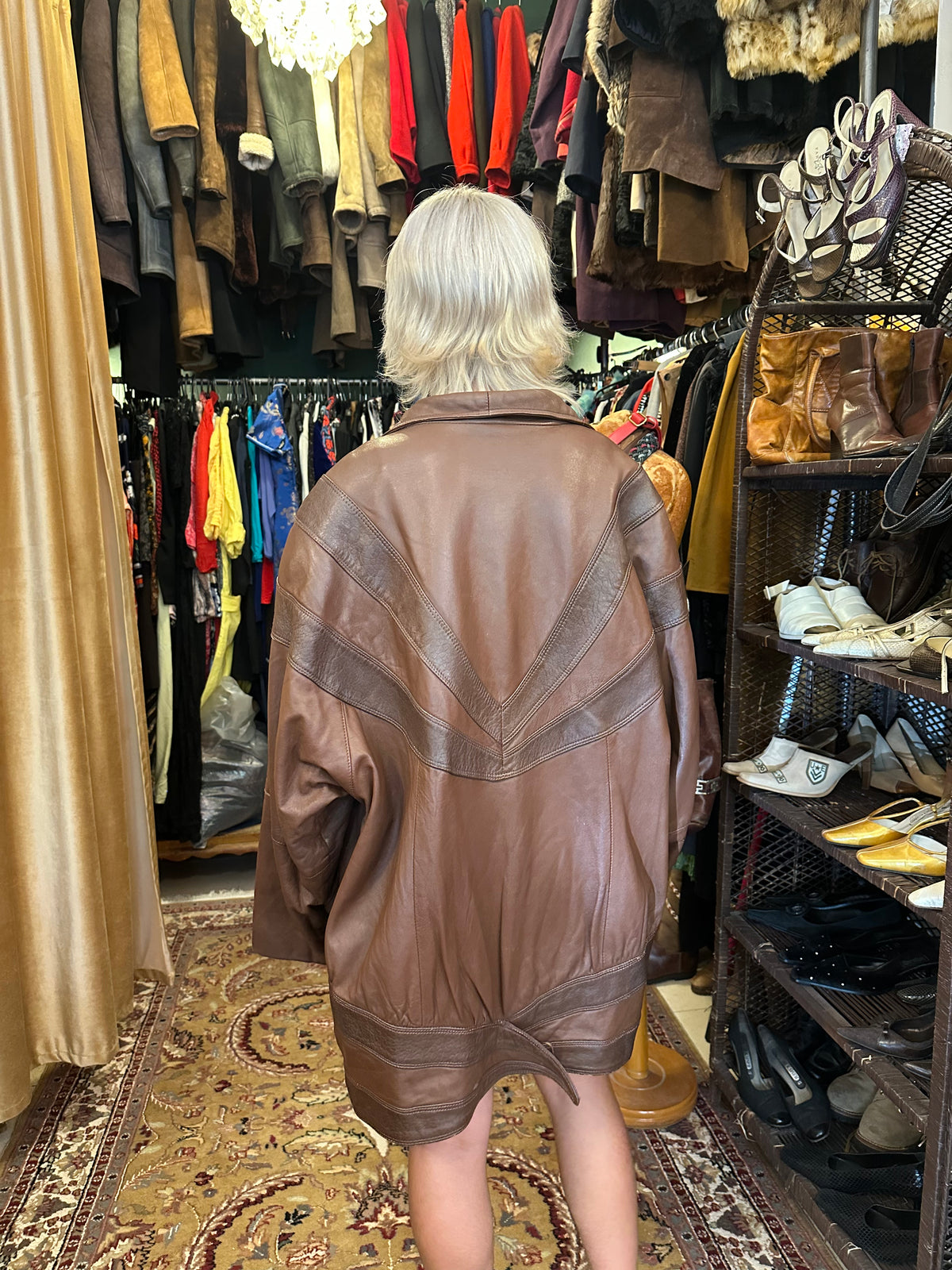 Vintage Brown Leather Jacket