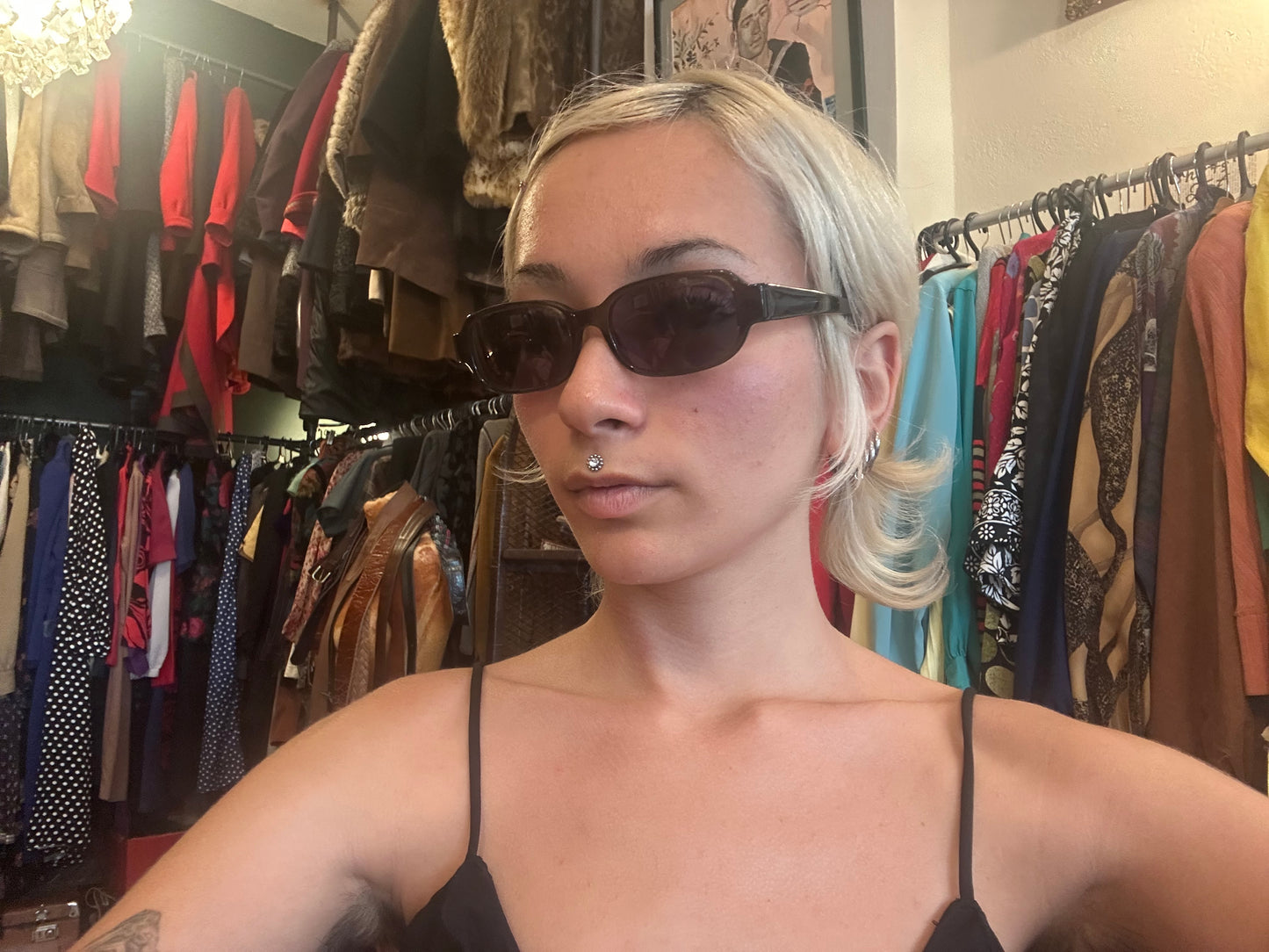 Black Oval Vintage Glasses
