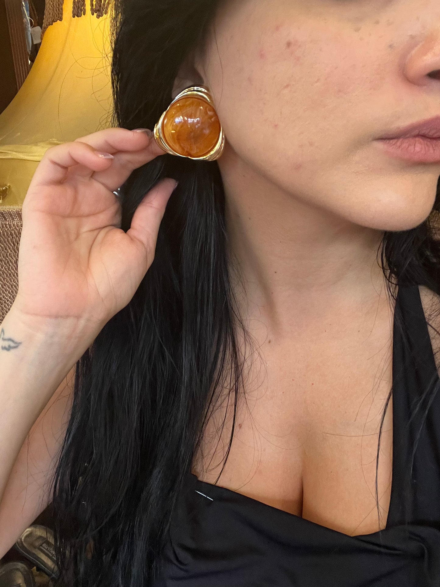 Vintage clip on earrings