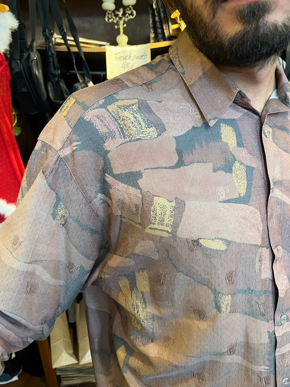 Vintage funky button up shirt
