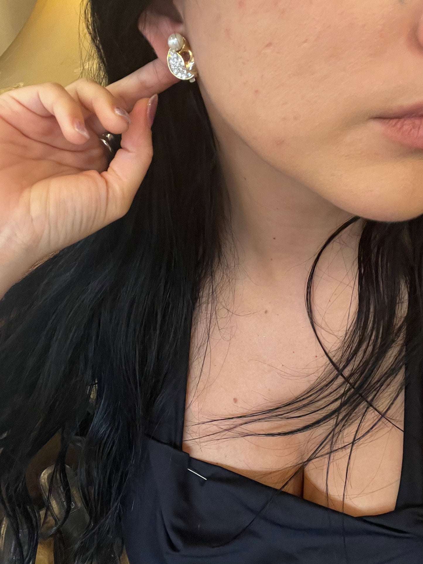 Vintage clip on earrings