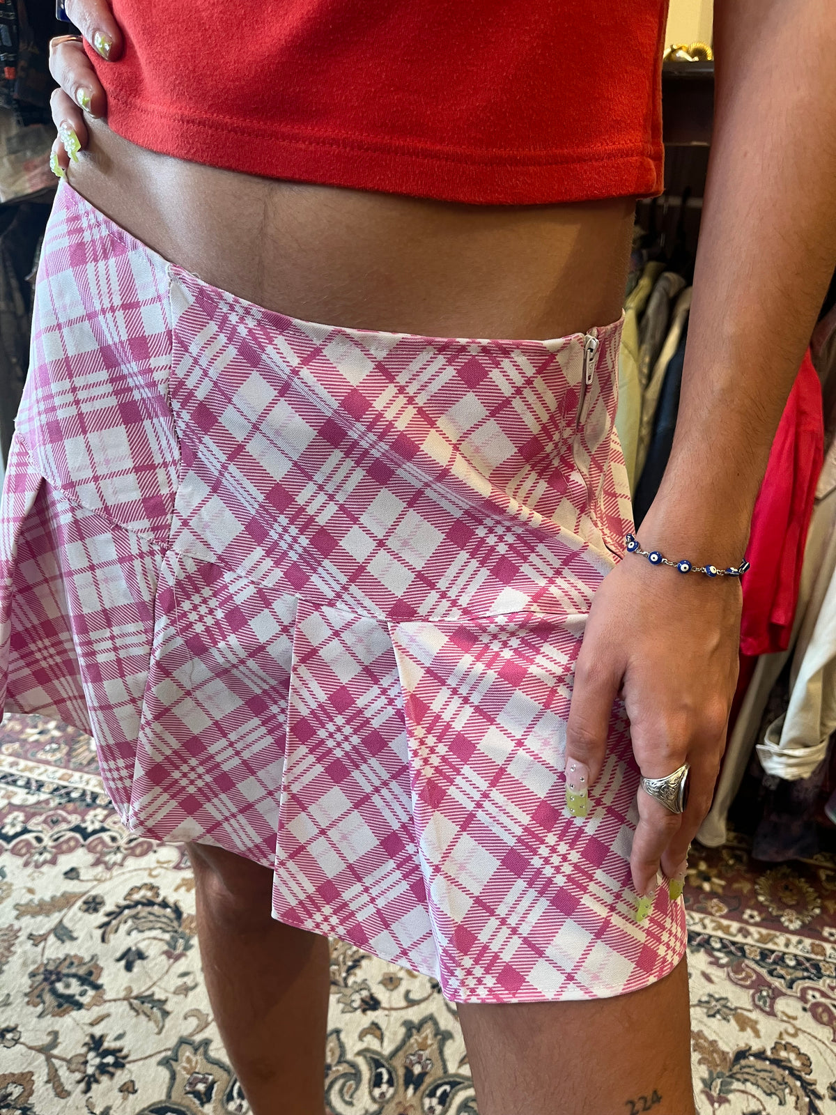 Υ2k plaid mini skirt