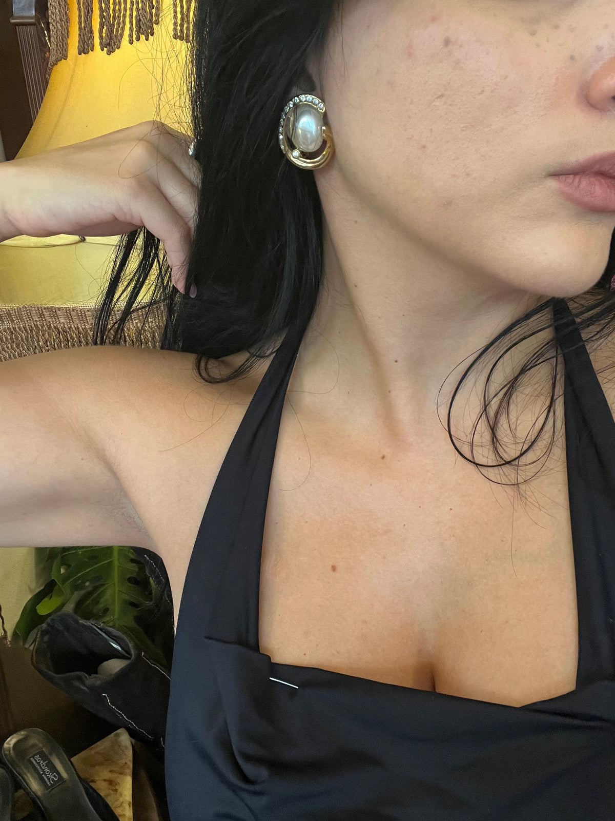 Vintage clip on earrings