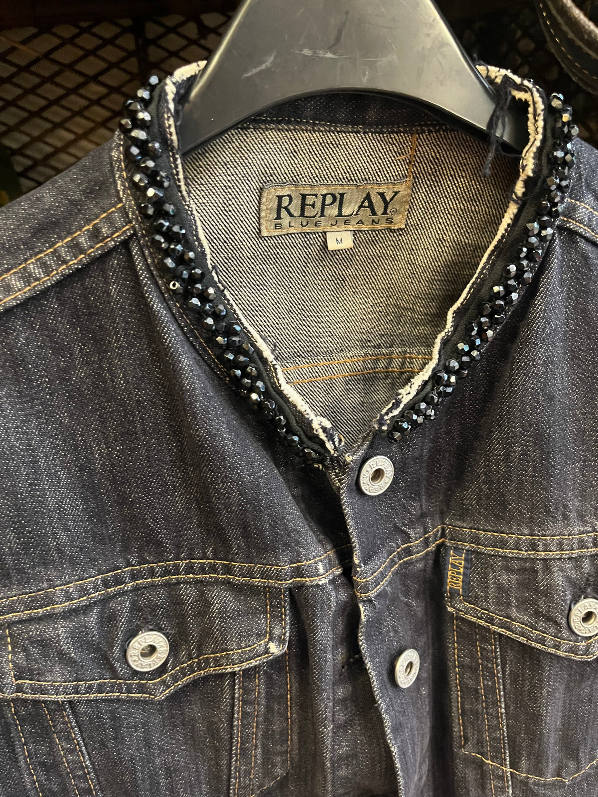 Replay y2k crop denim jacket