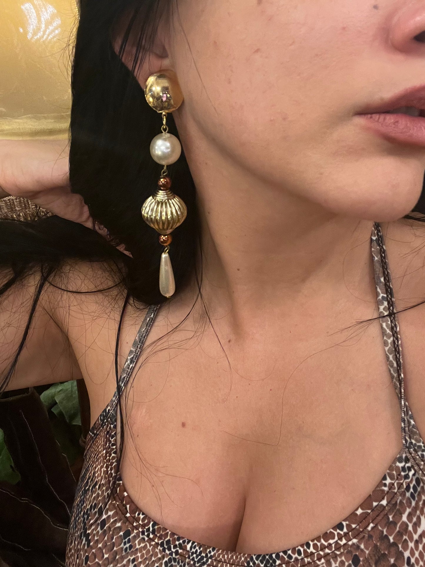 Vintage clip on earrings