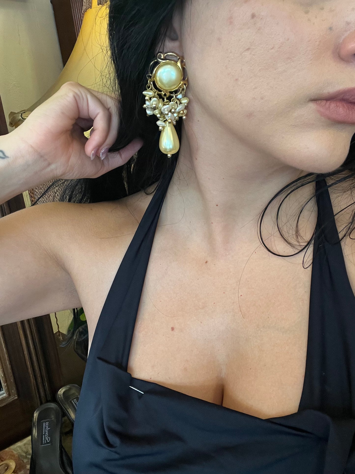 Vintage clip on earrings