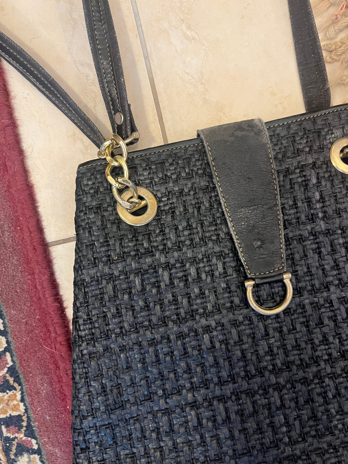 90s hand bag in black