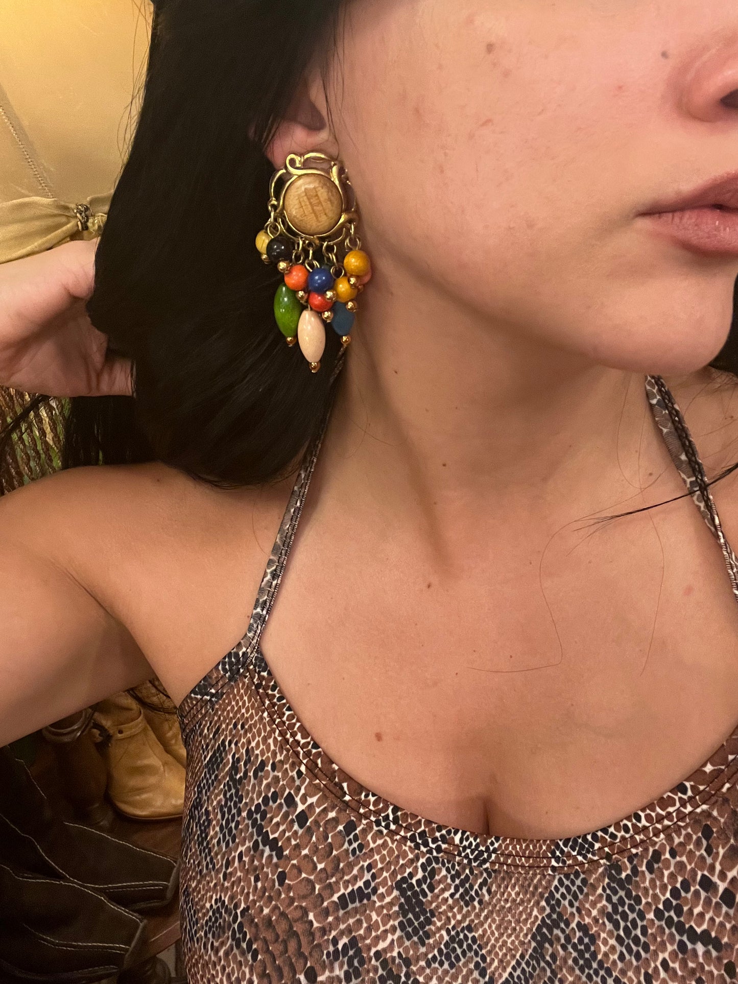 Vintage clip on earrings