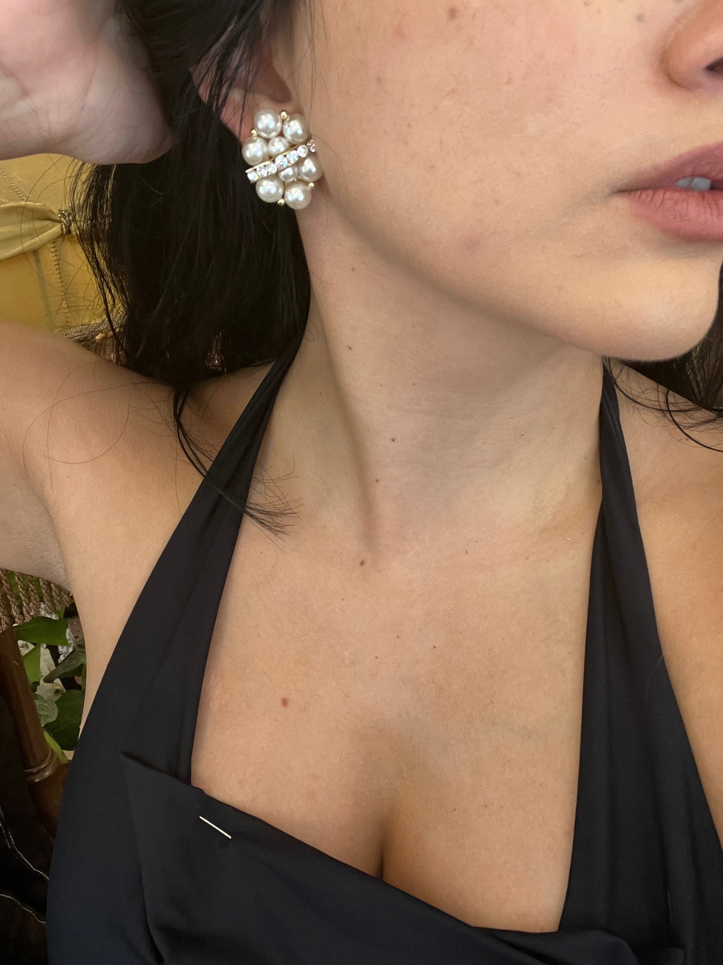 Vintage clip on earrings