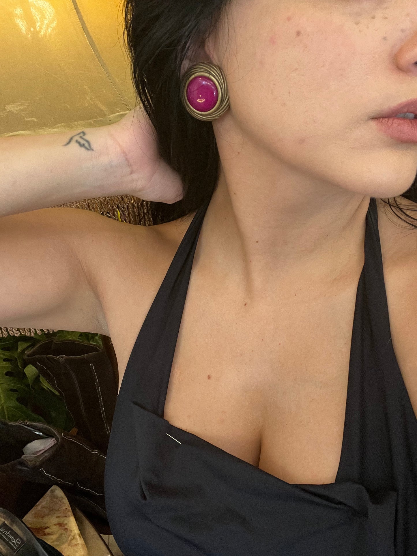 Vintage clip on earrings