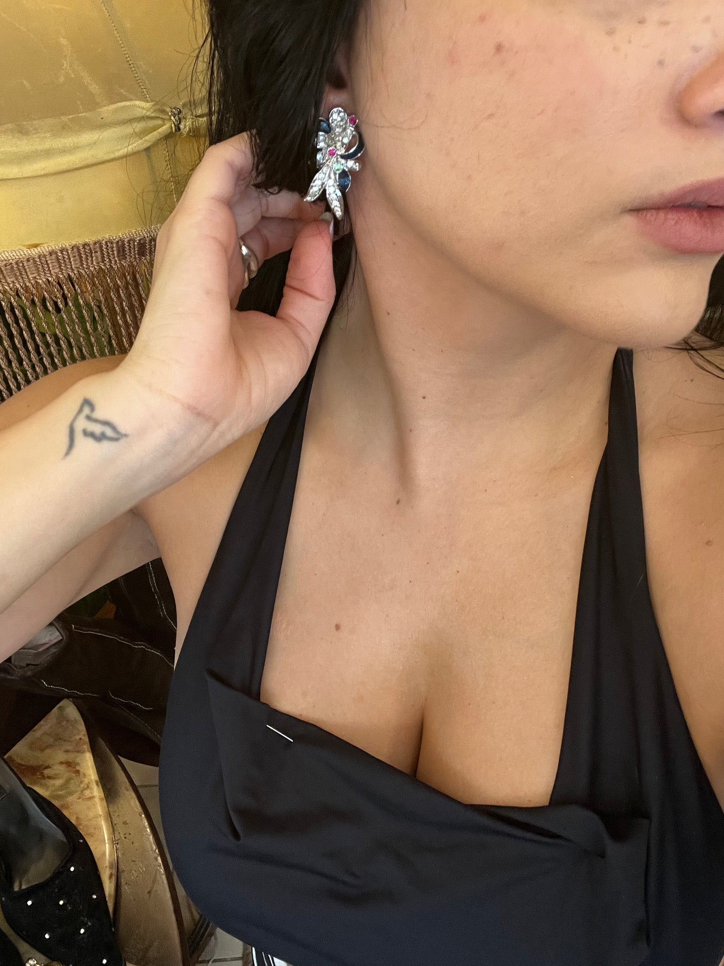 Vintage clip on earrings