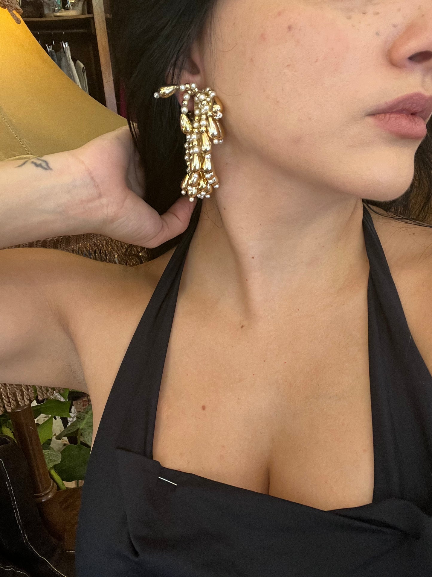 Vintage clip on earrings