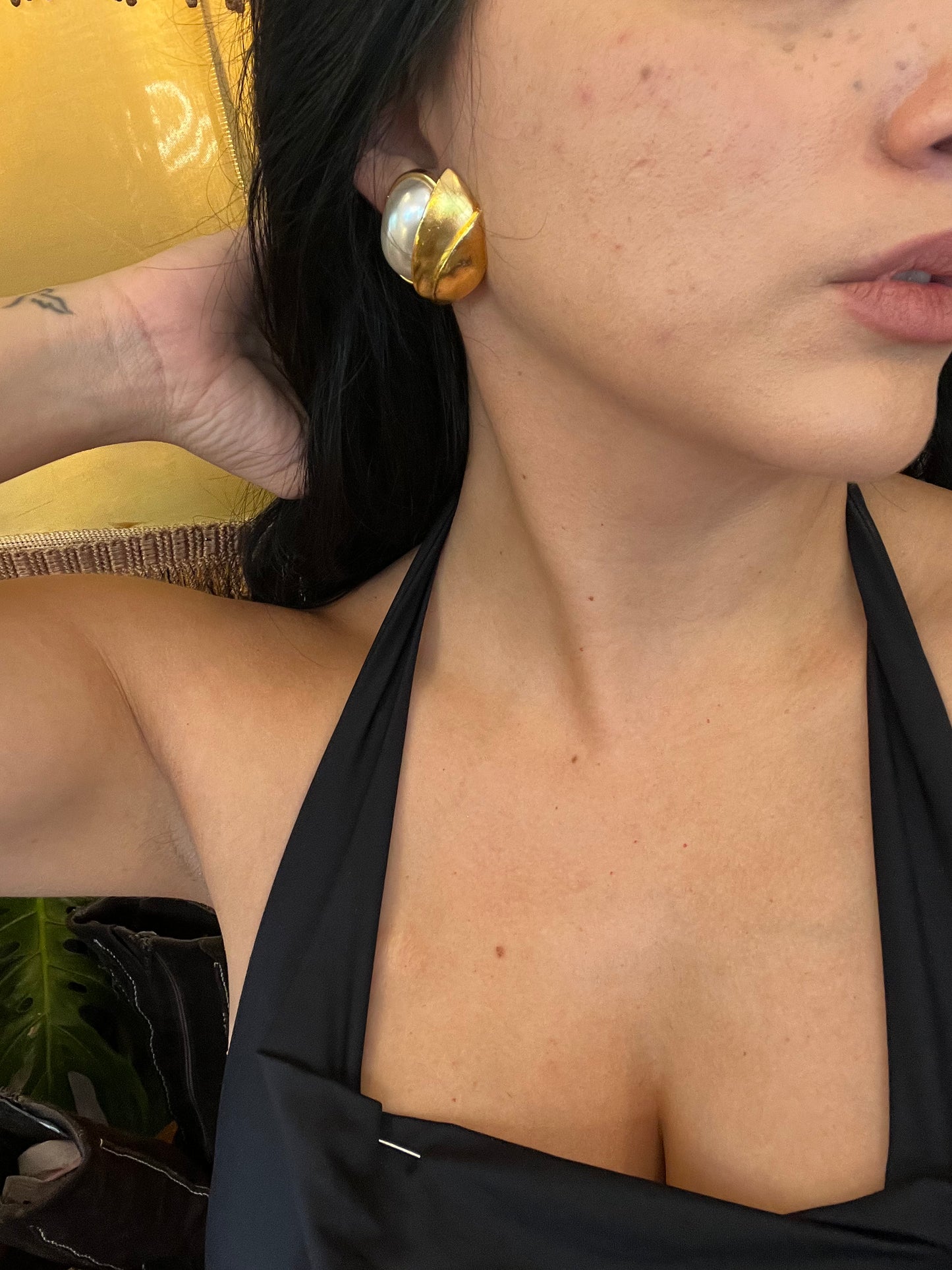 Vintage clip on earrings