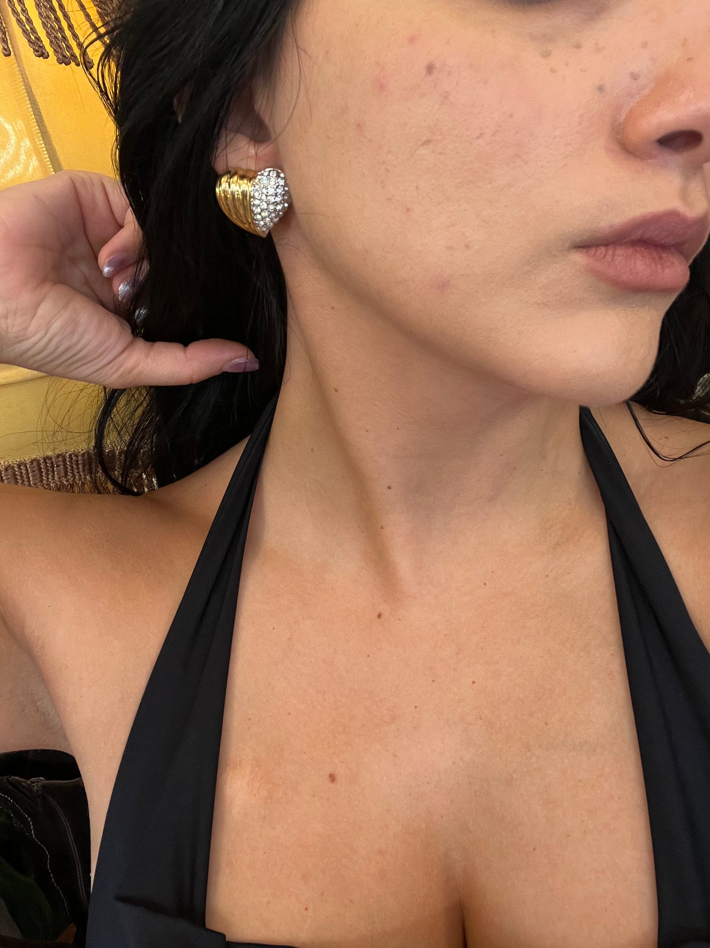Vintage clip on earrings