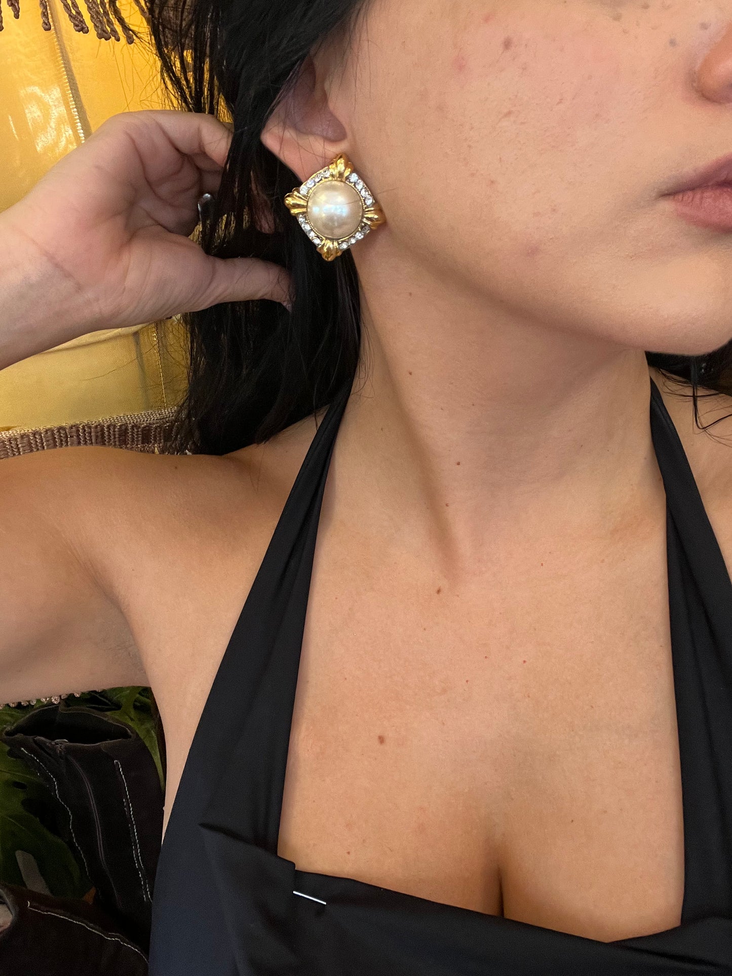 Vintage clip on earrings