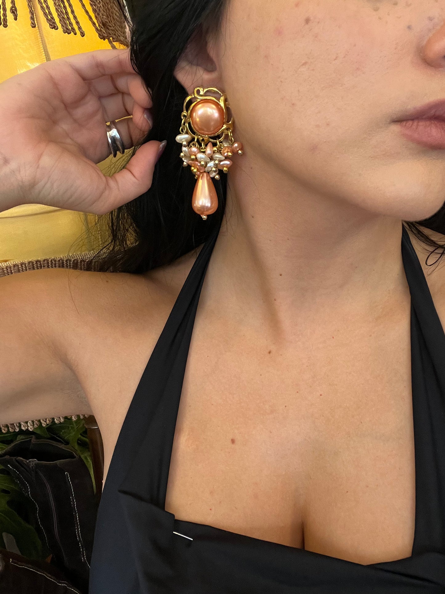 Vintage clip on earrings