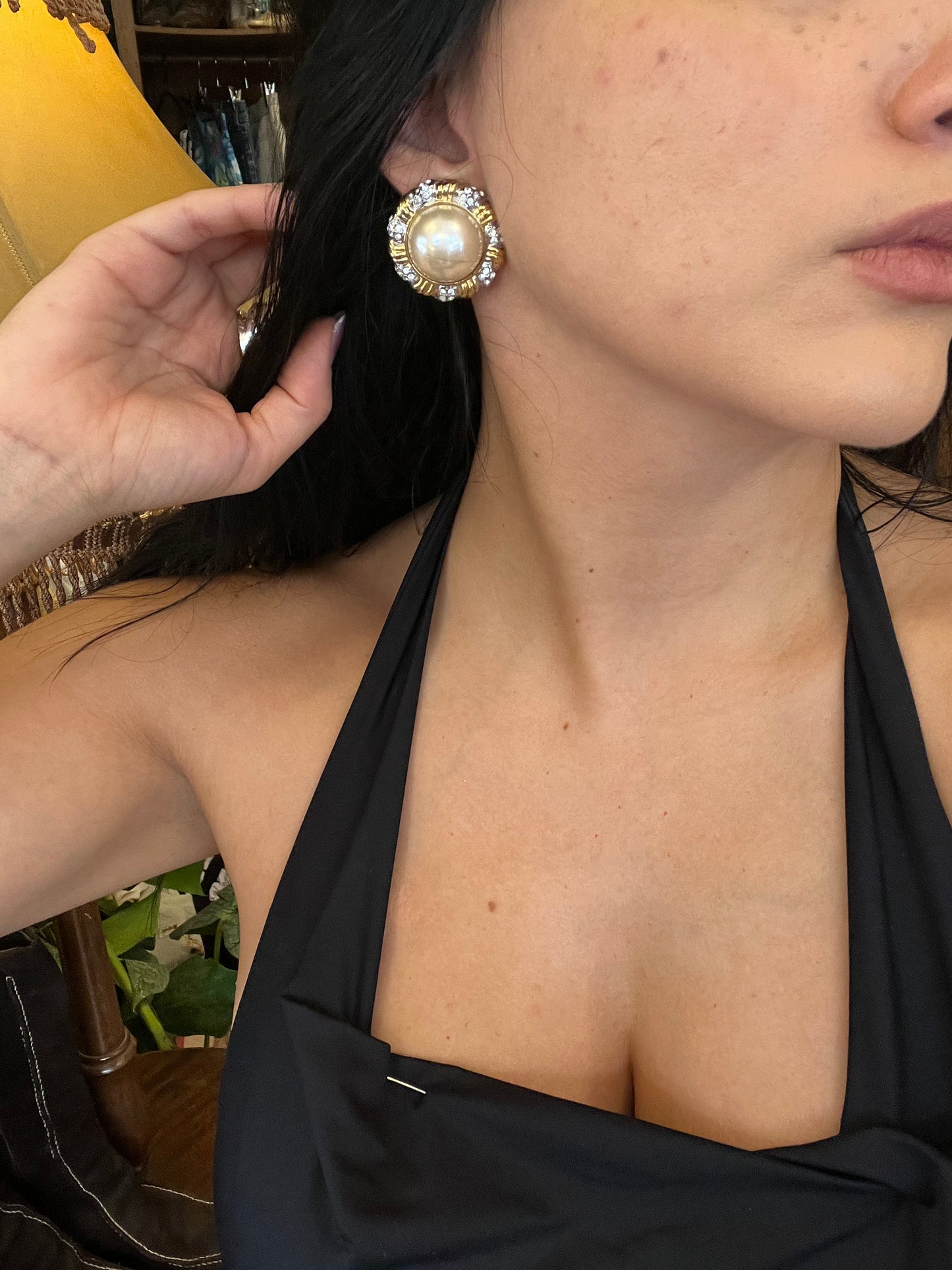Vintage clip on earrings