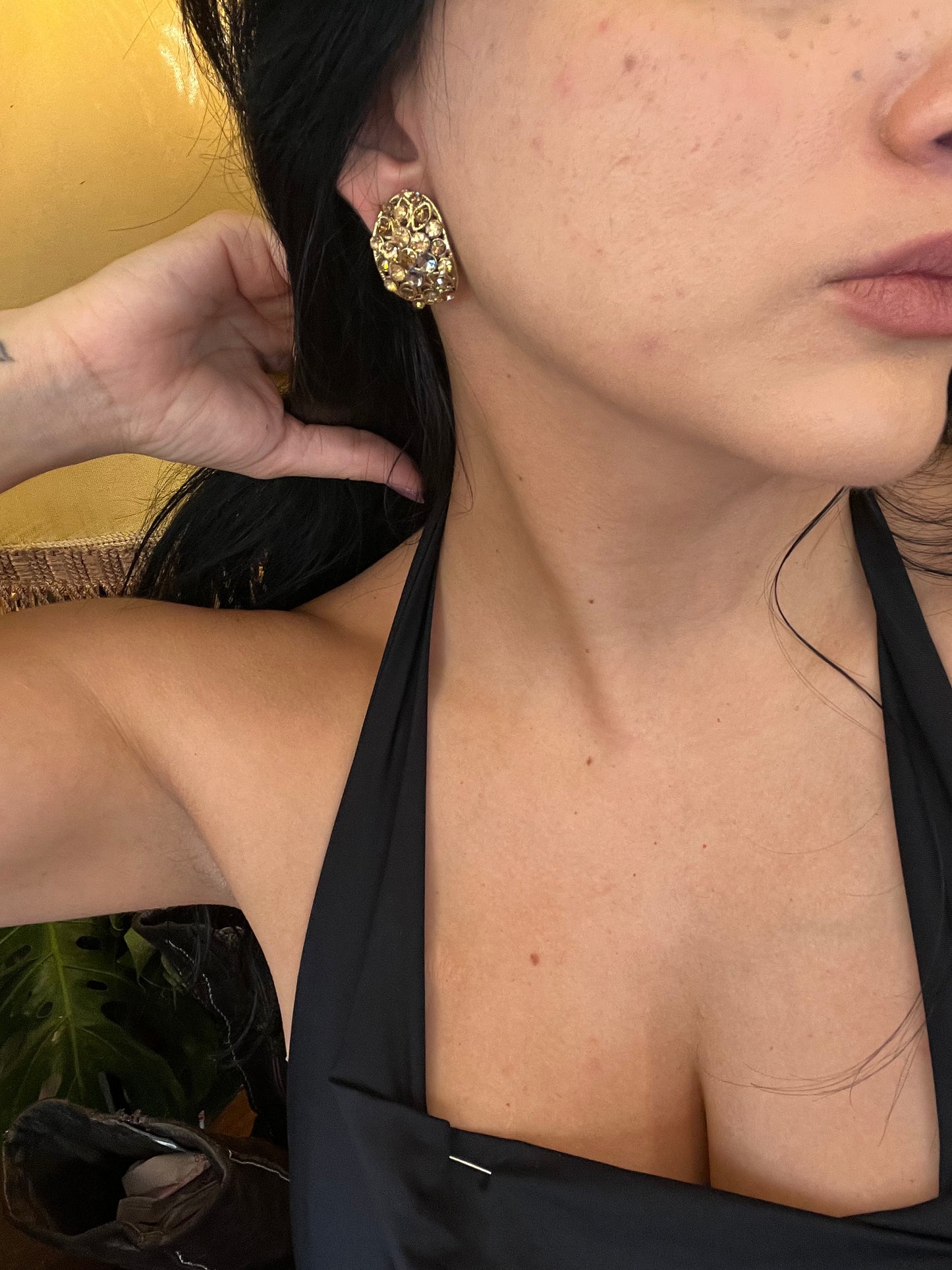 Vintage clip on earrings
