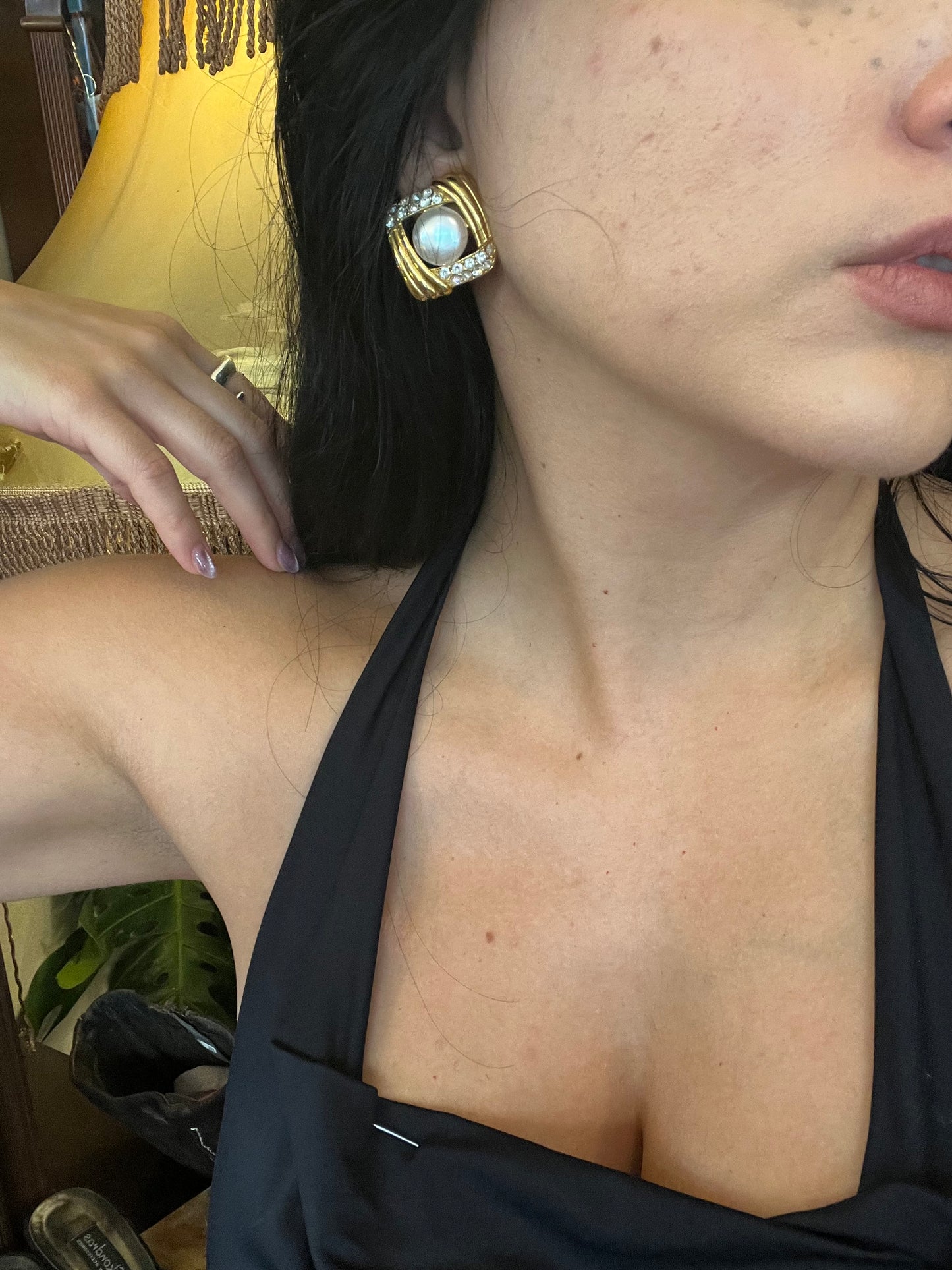 Vintage clip on earrings