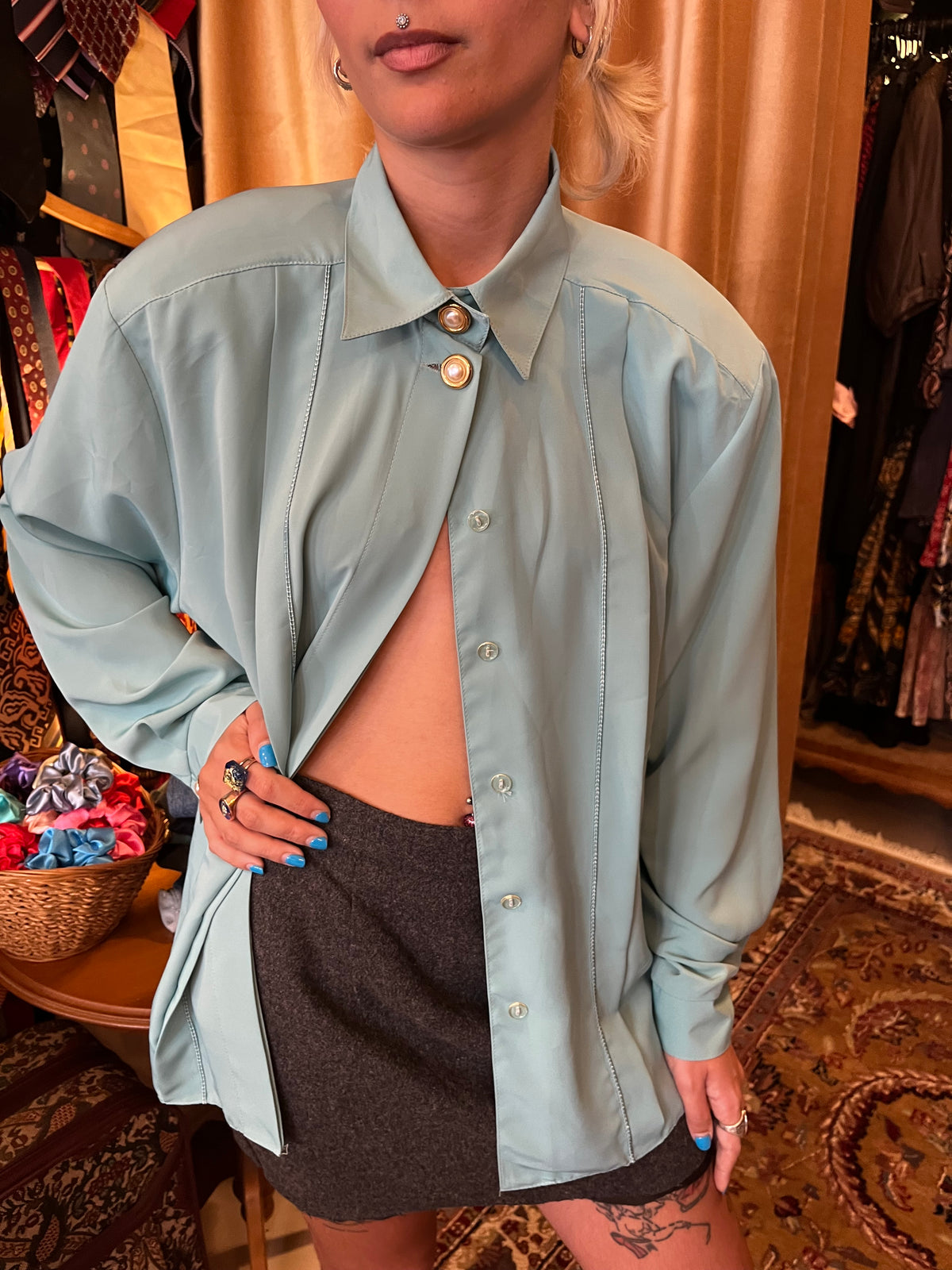 Baby Blue Vintage Shirt