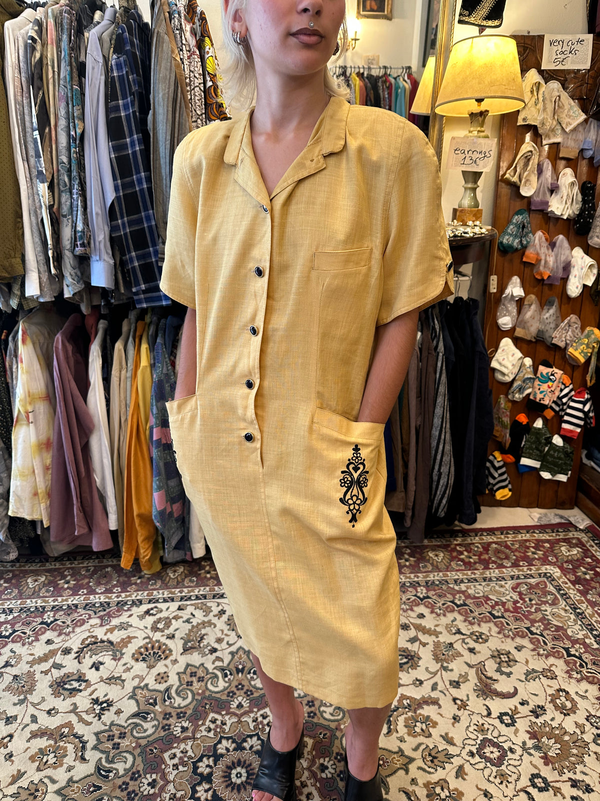 Japan style button up dress