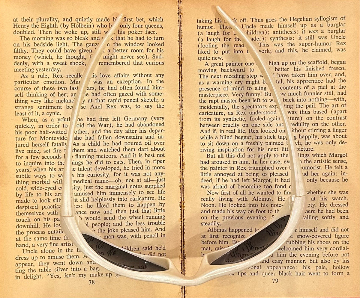 White Italian Vintage Sunglasses