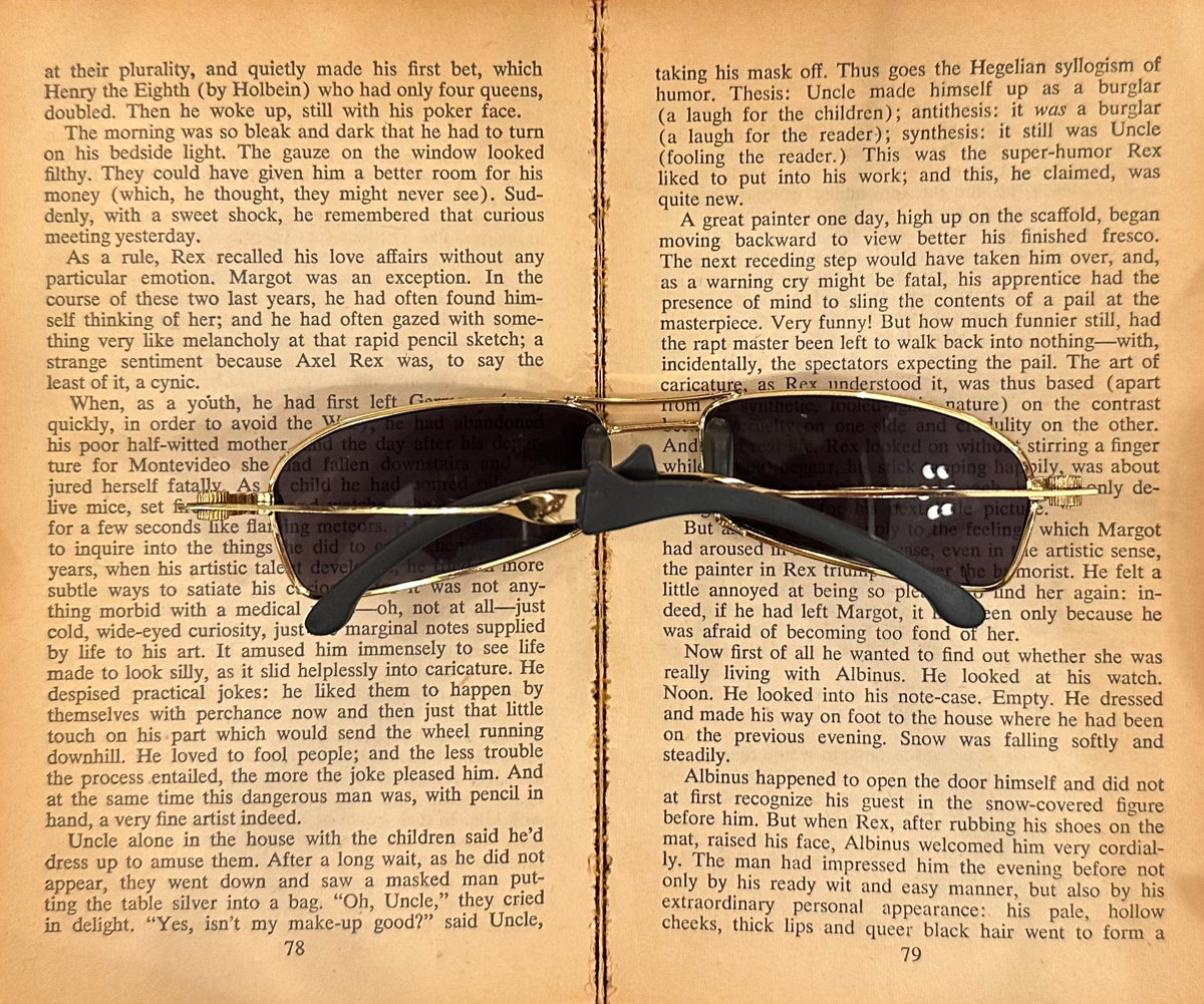 Vintage Golden Rim Sunglasses