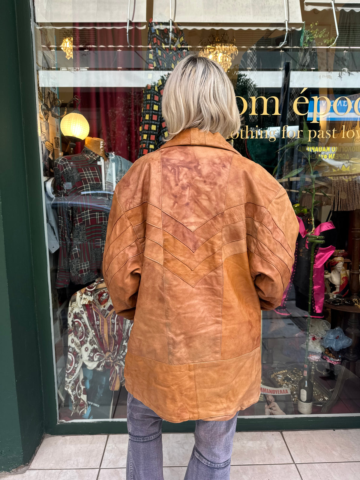 Brown Vintage Leather Jacket