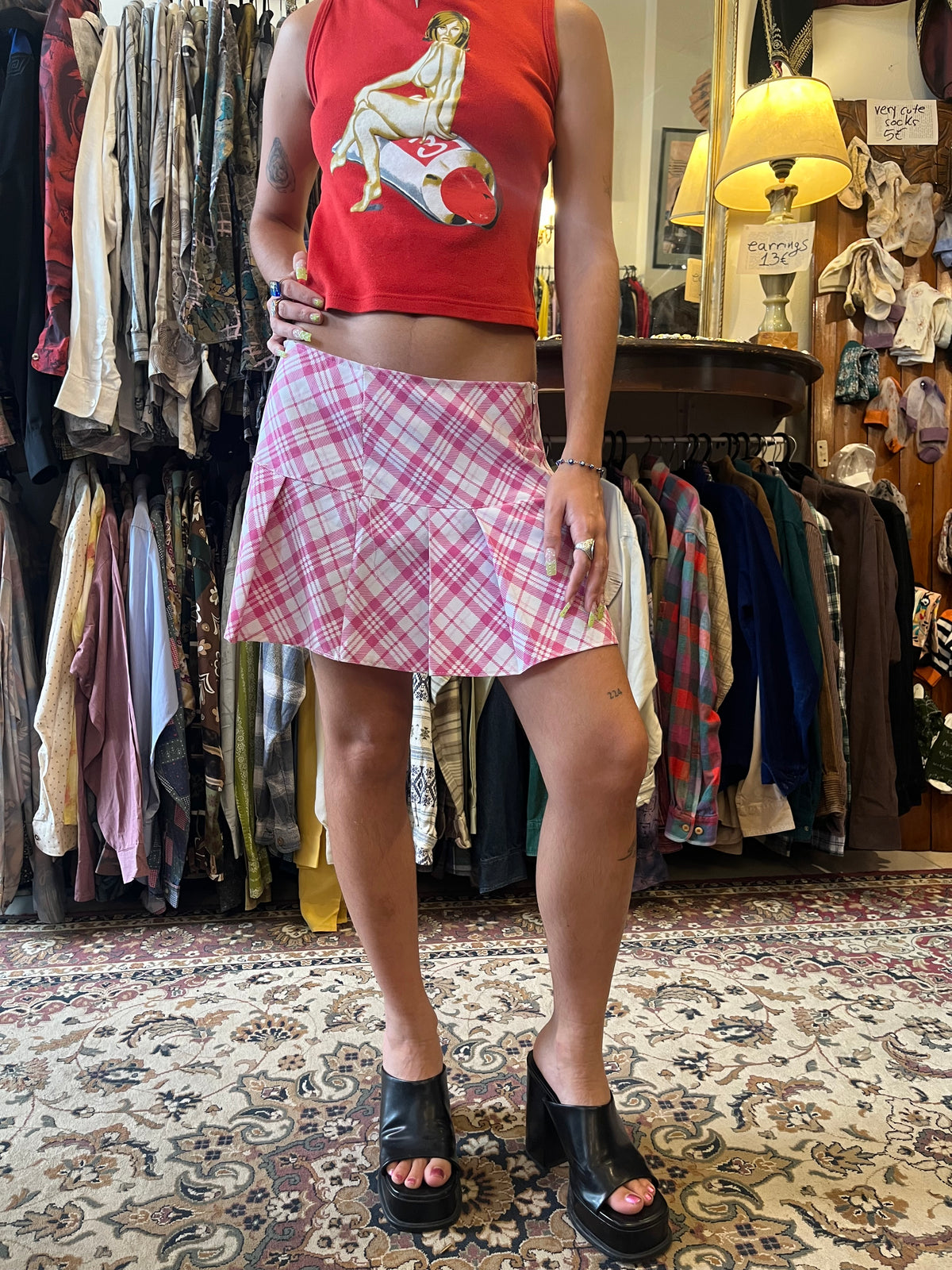 Υ2k plaid mini skirt