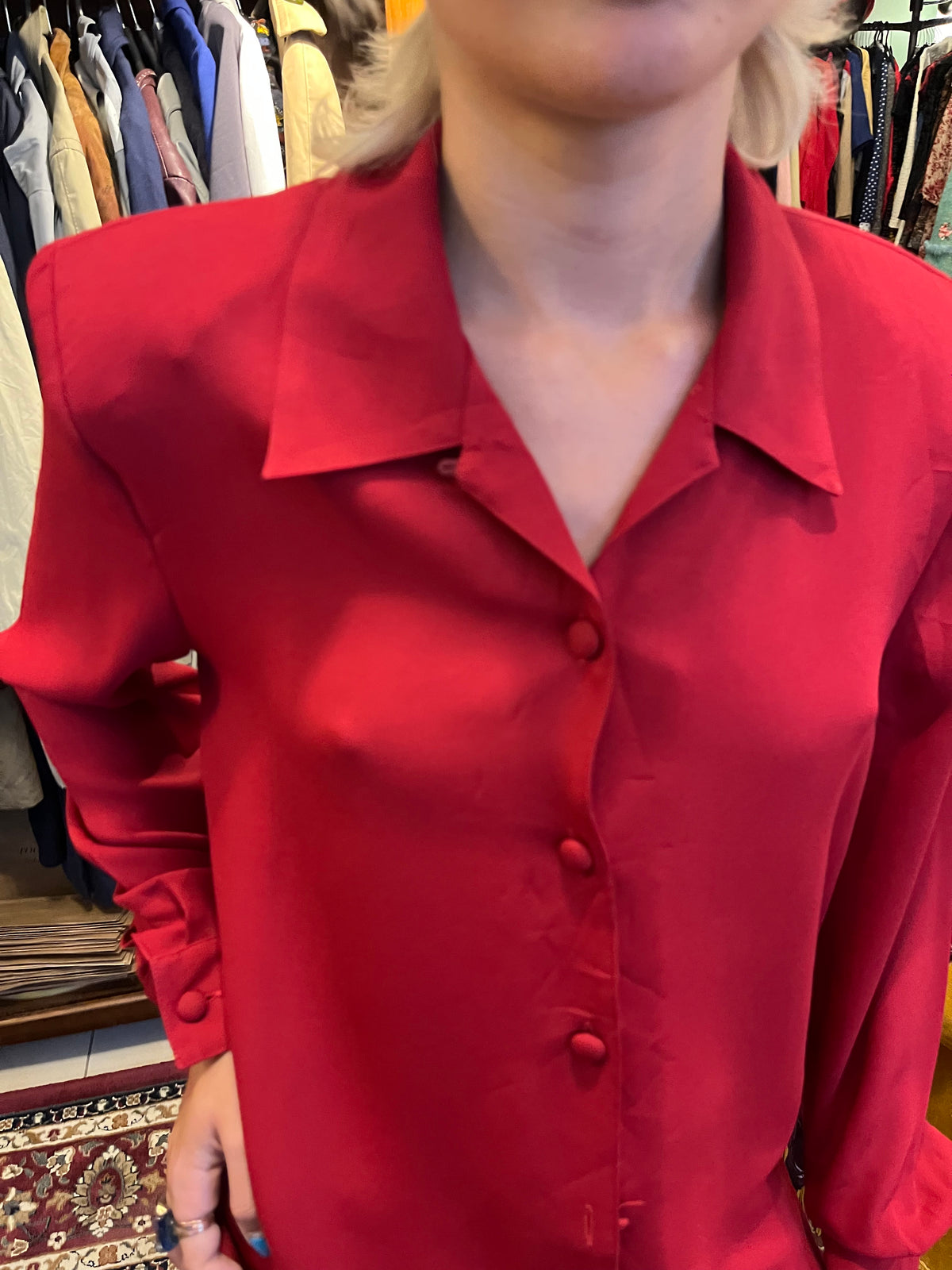 Wine Red Vintage Shirt