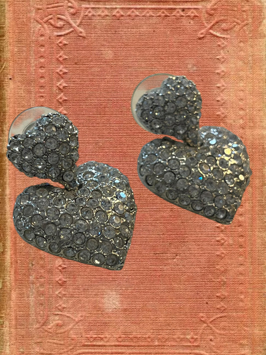 Vintage heart earrings