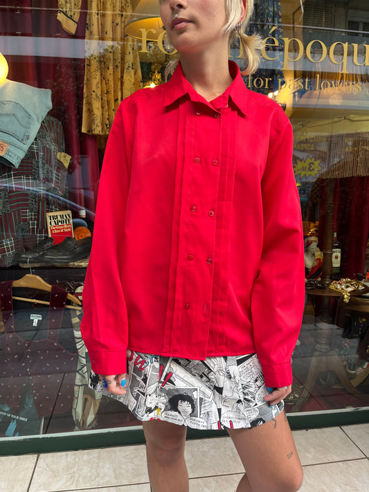 Bright Red Vintage Shirt