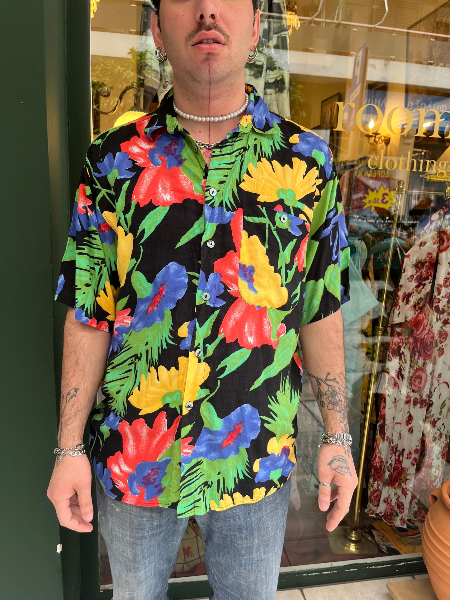 Floral shirt XL