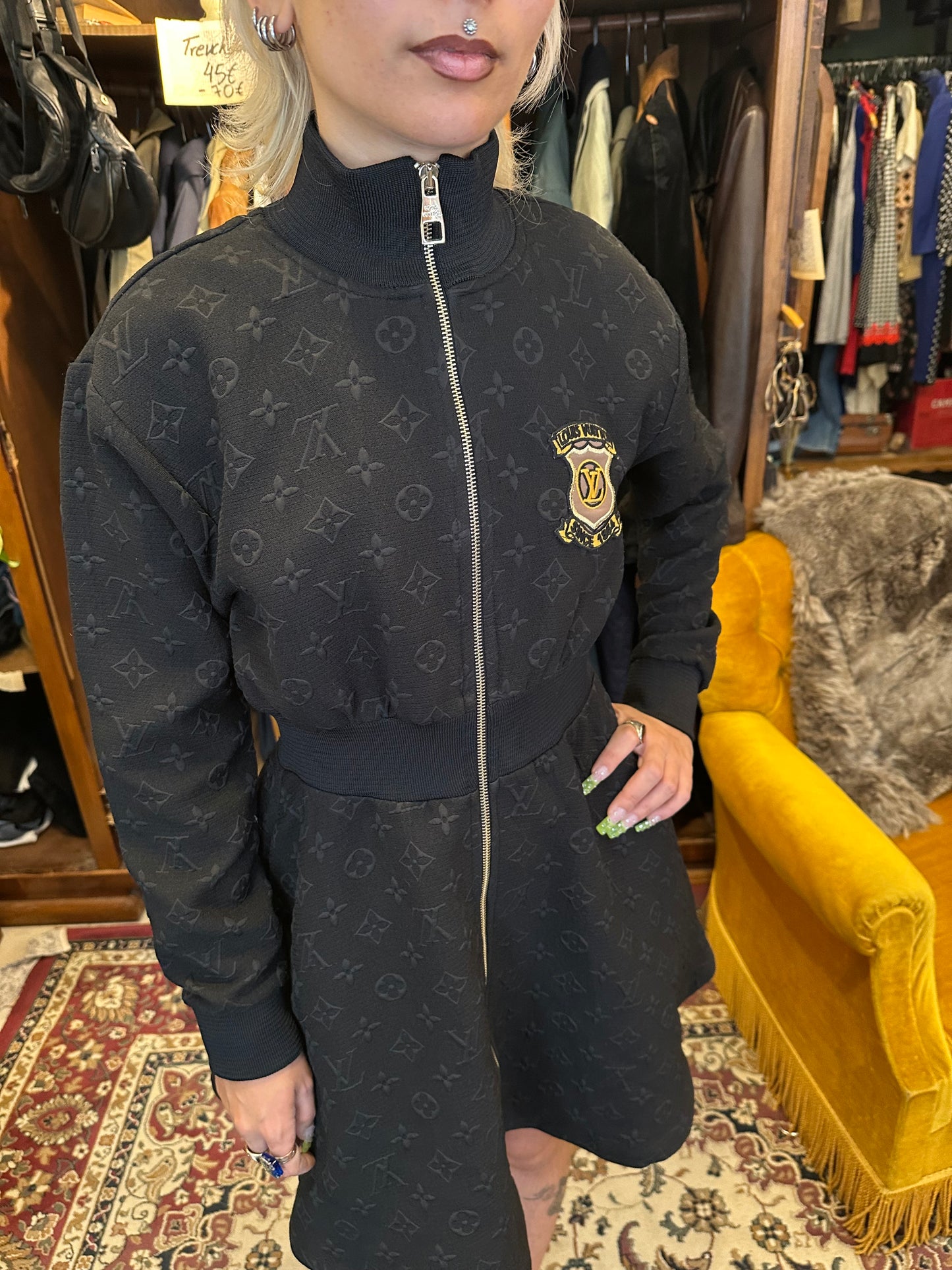 Louis Vuitton Vintage Zip Up Tennis Style Dress