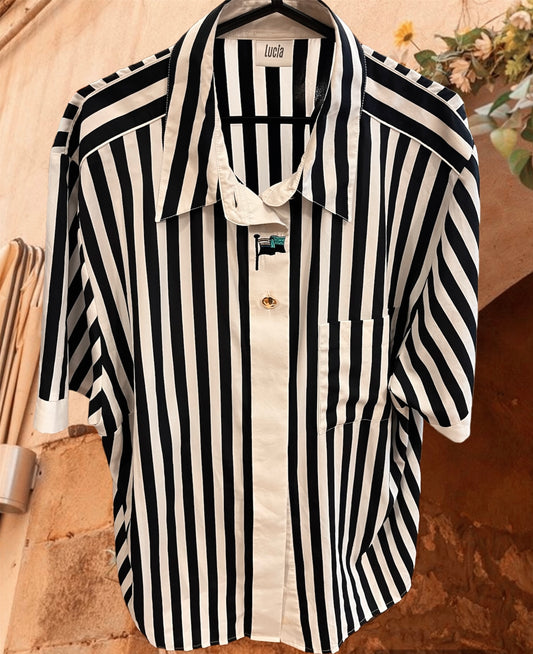 Vintage button up striped  shirt