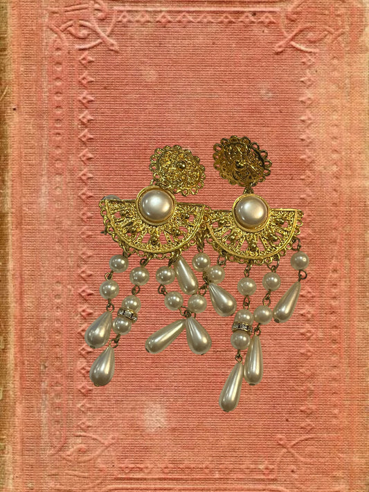 Vintage clip on earrings