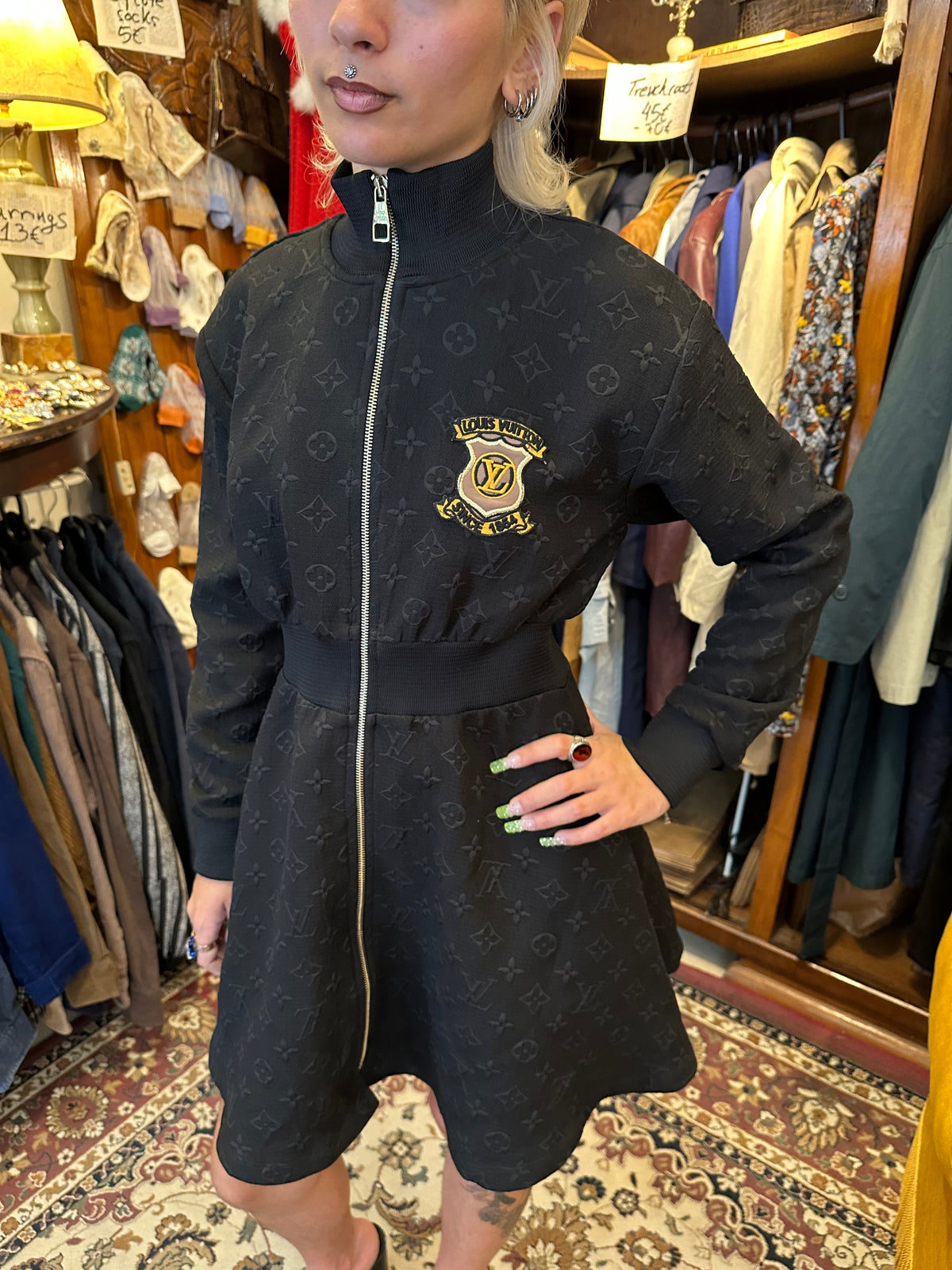 Louis Vuitton Vintage Zip Up Tennis Style Dress
