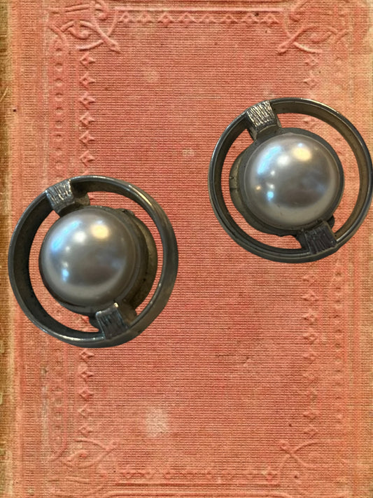 Vintage clip on earrings