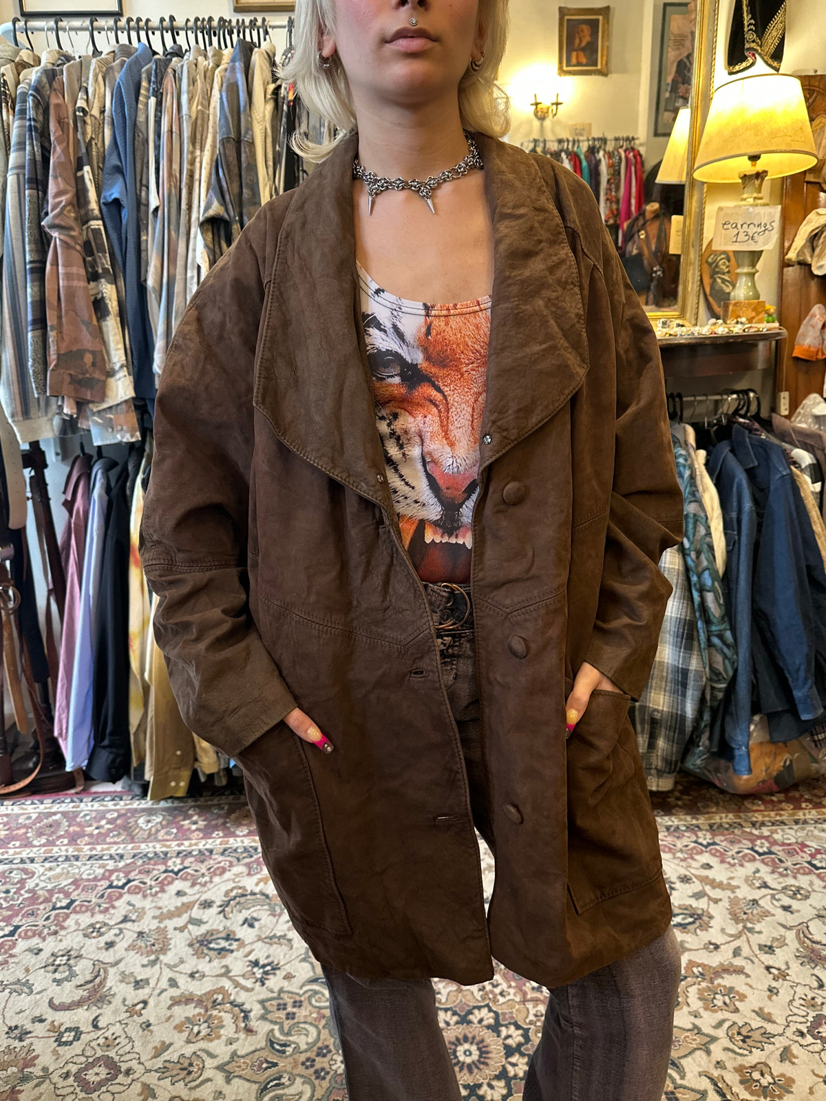 Brown Vintage Leather Jacket