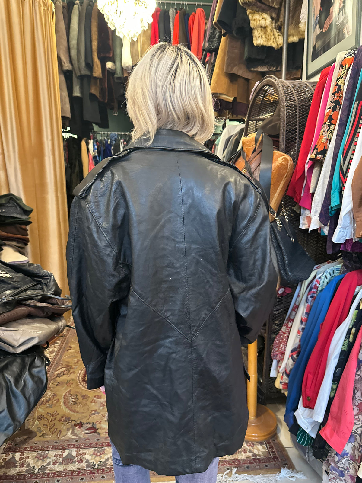 Vintage Black Leather Jacket