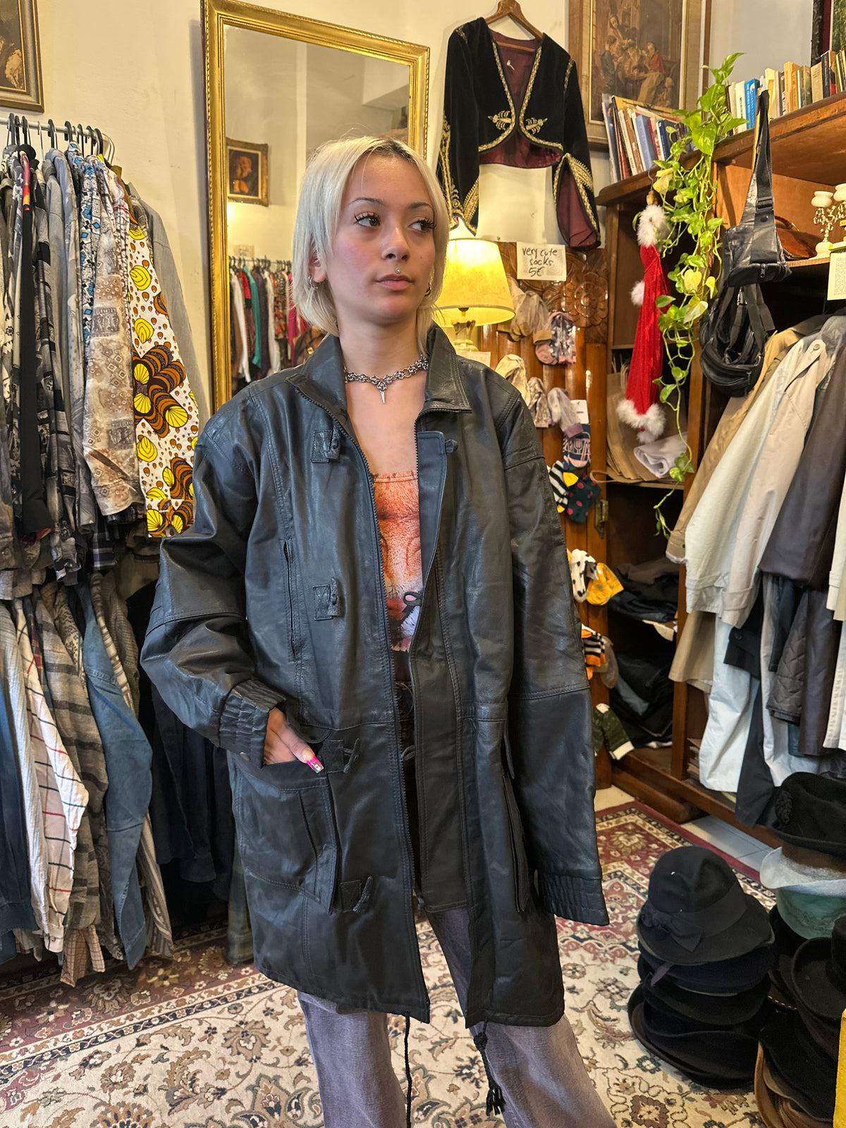 Brown Vintage Leather Jacket