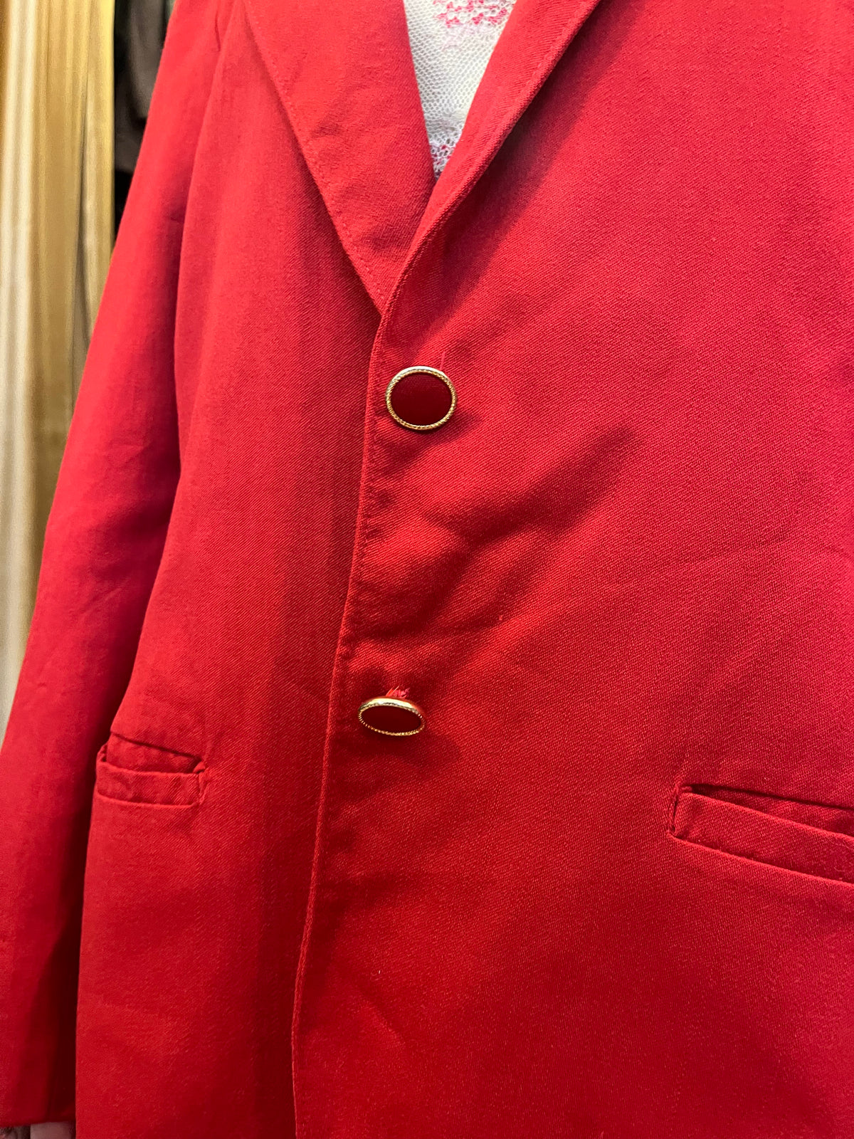 Vintage 90s red button up blazer