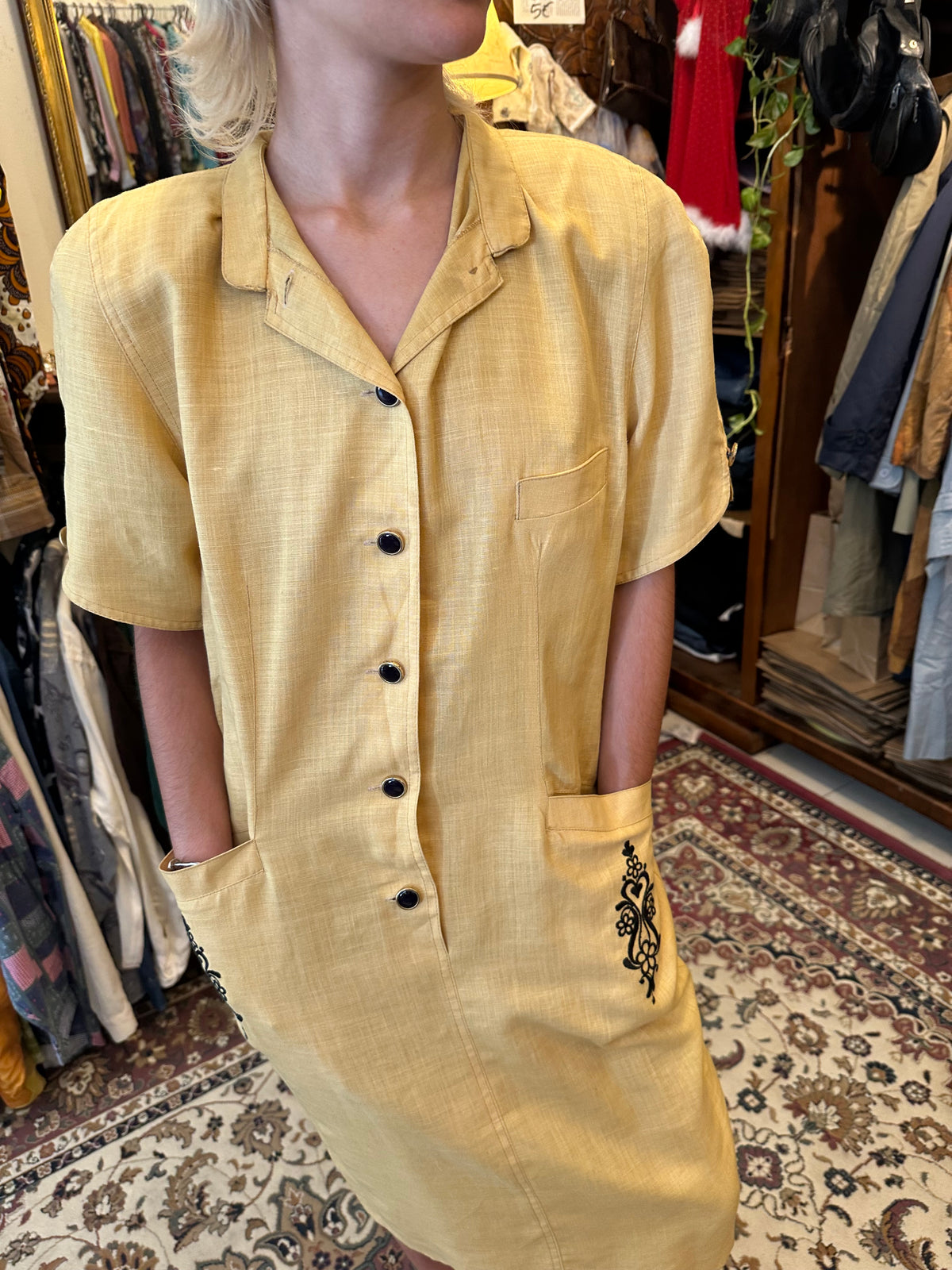 Japan style button up dress