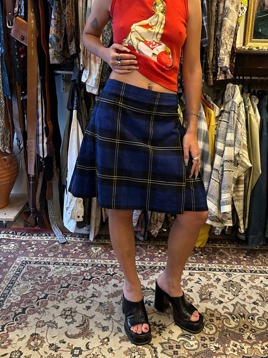 Vintage Plaid Skirt