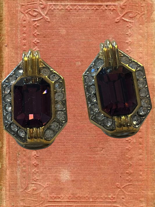 Vintage clip on earrings