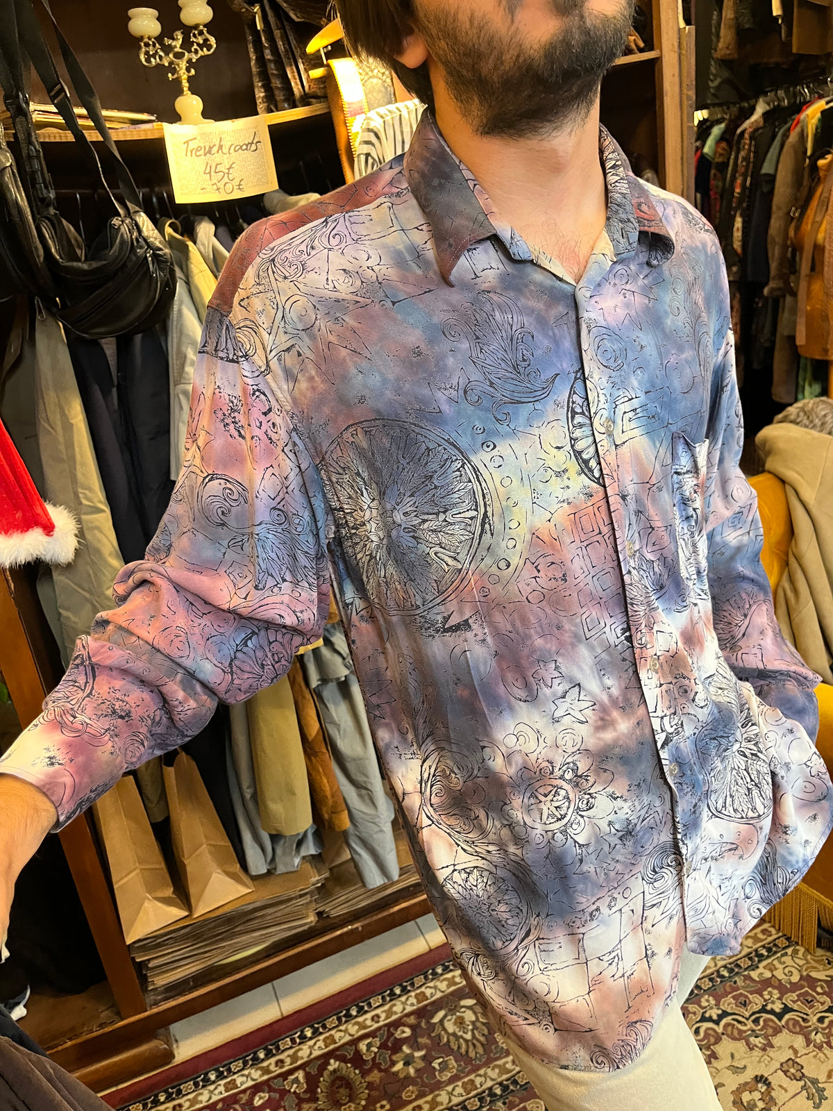 Funky 80s button up shirt