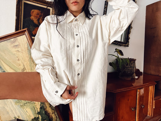 90s 100% baumwolle button up shirt .Fits best Boys L