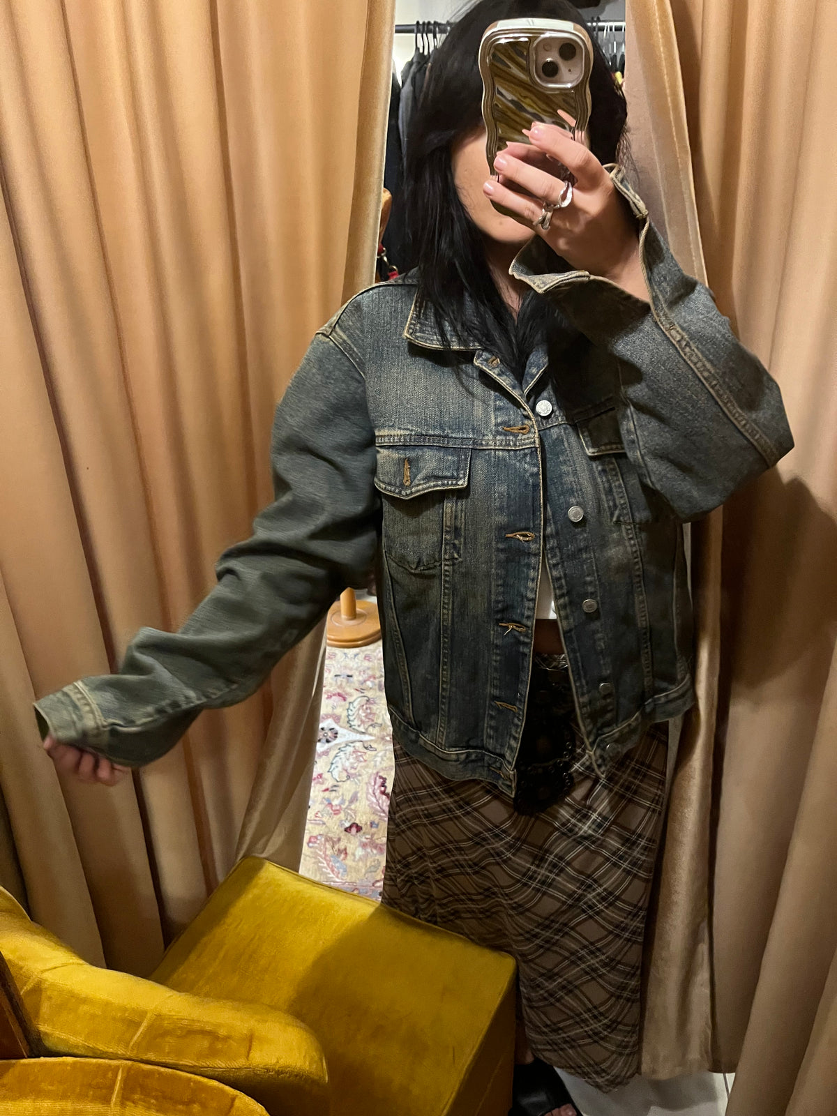 Light wash 90s denim jacket