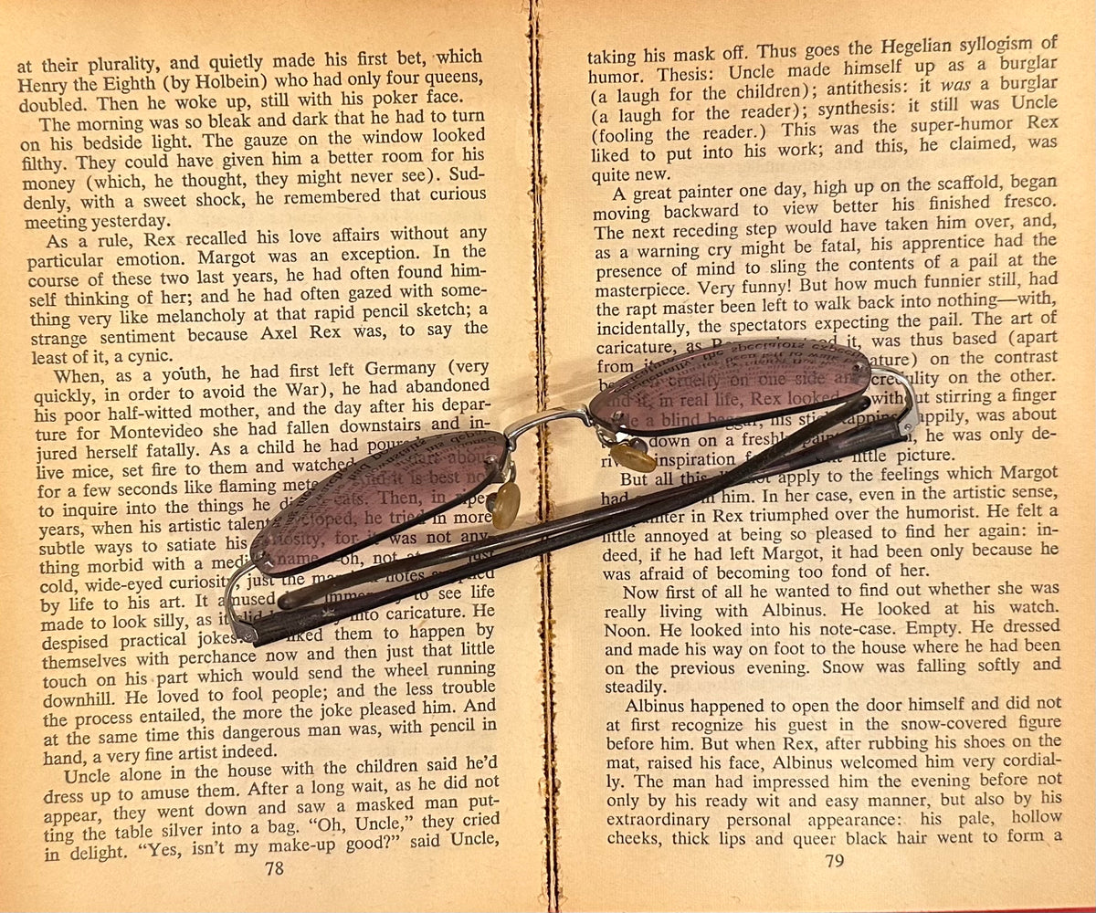 Vintage Rimless Purple Sunglasses